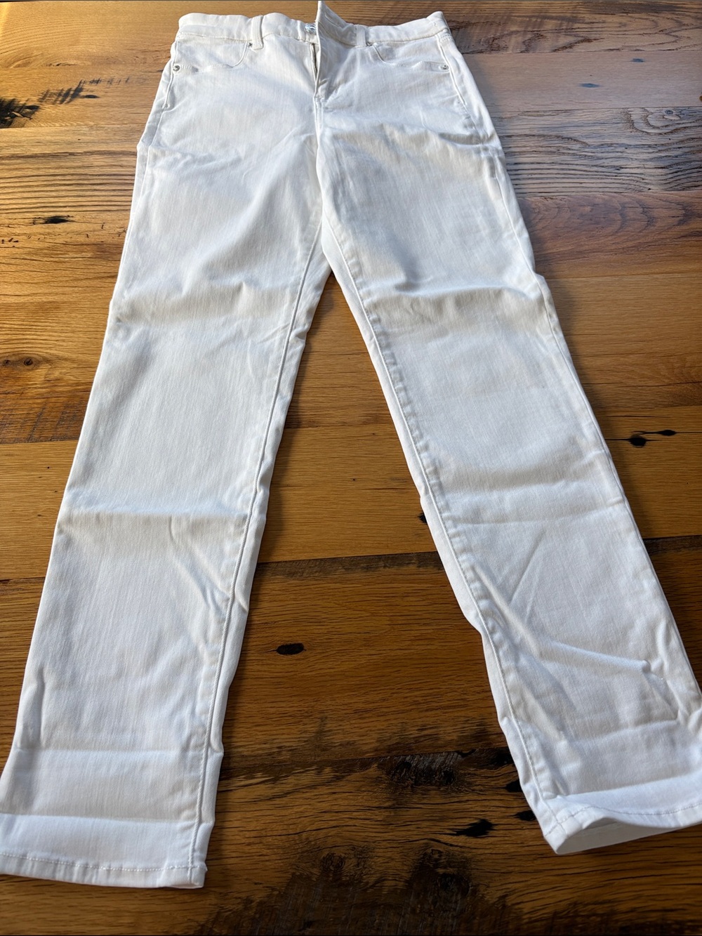 American Eagle White Curvy High-Rise Stretch Jeans - Size 10